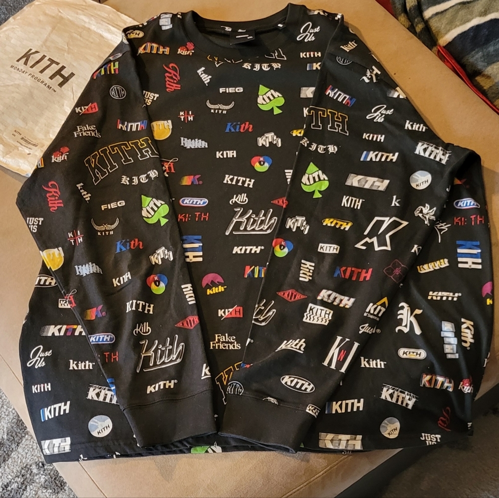Kith Logo Novel 10th Anniversary L/S TEE,  XXL